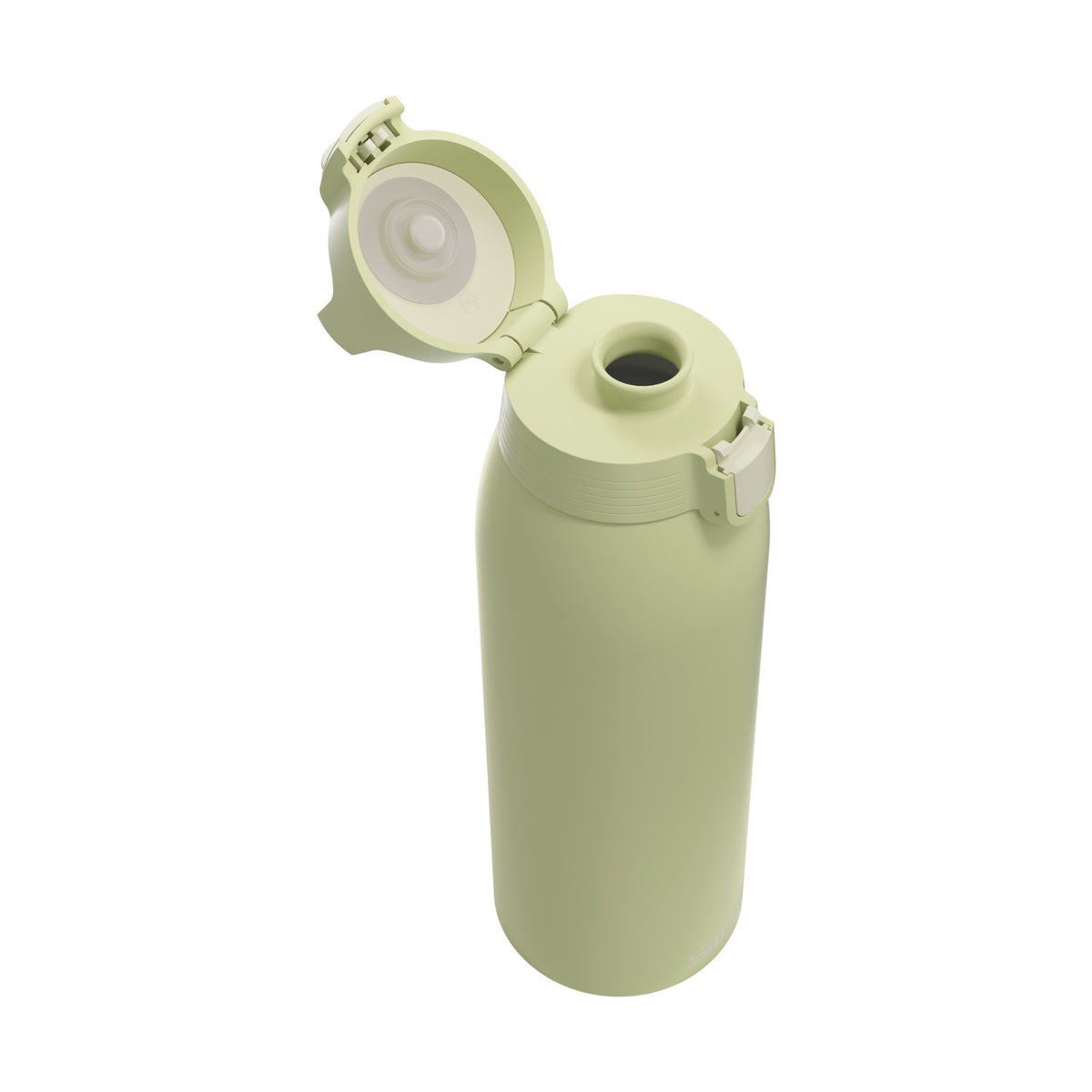 SIGG Shield Therm One termospullo Eco Green 1,0 l, korkki avattuna