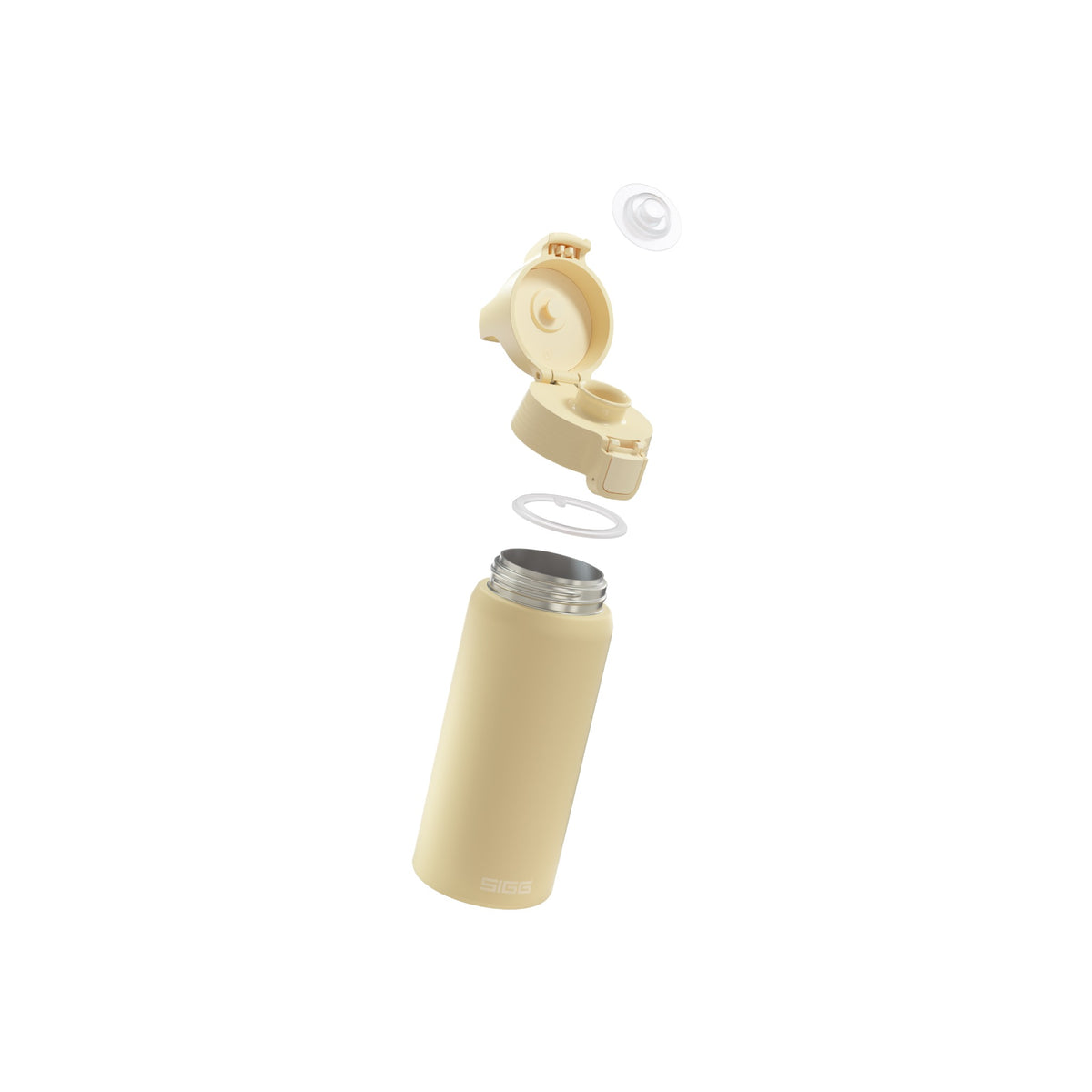 SIGG Shield Therm One termospullo Opti Yellow 0,5 l, osiin purettuna