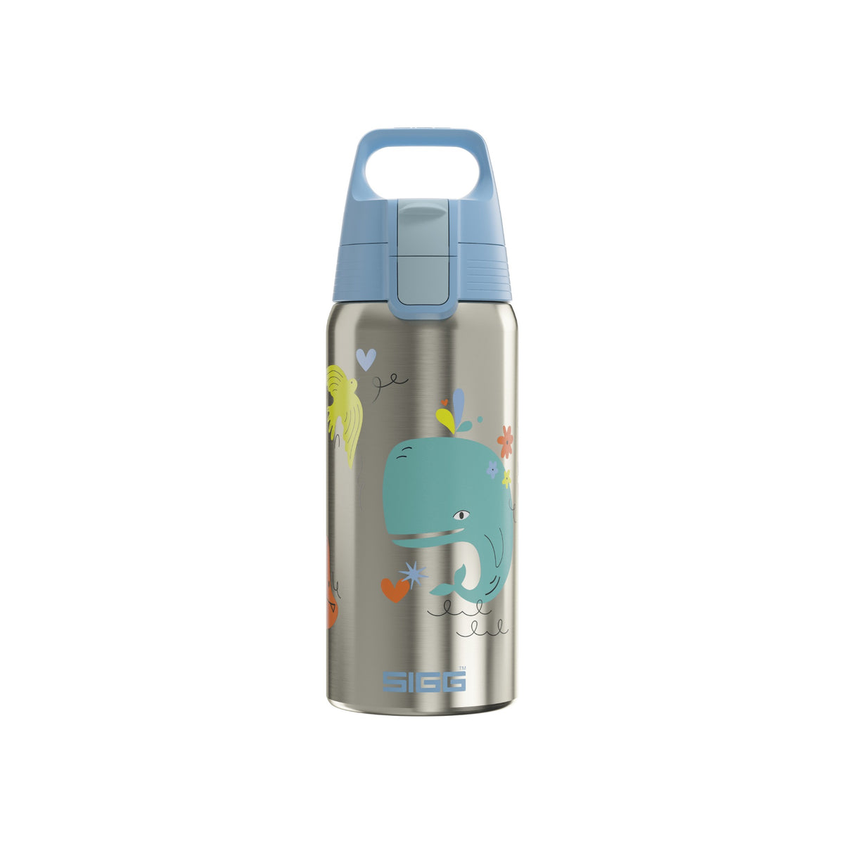 SIGG Shield Therm One lasten juomapullo Whale Friend 0,5 l