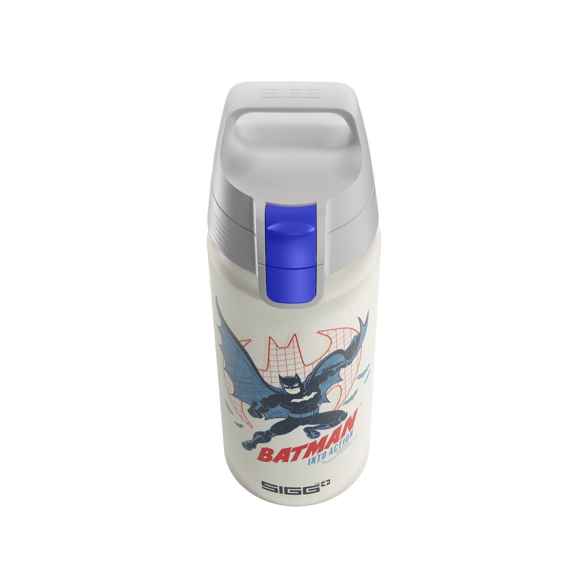 SIGG WMB ONE Batman into Action White 0,6 l, korkin lähikuva