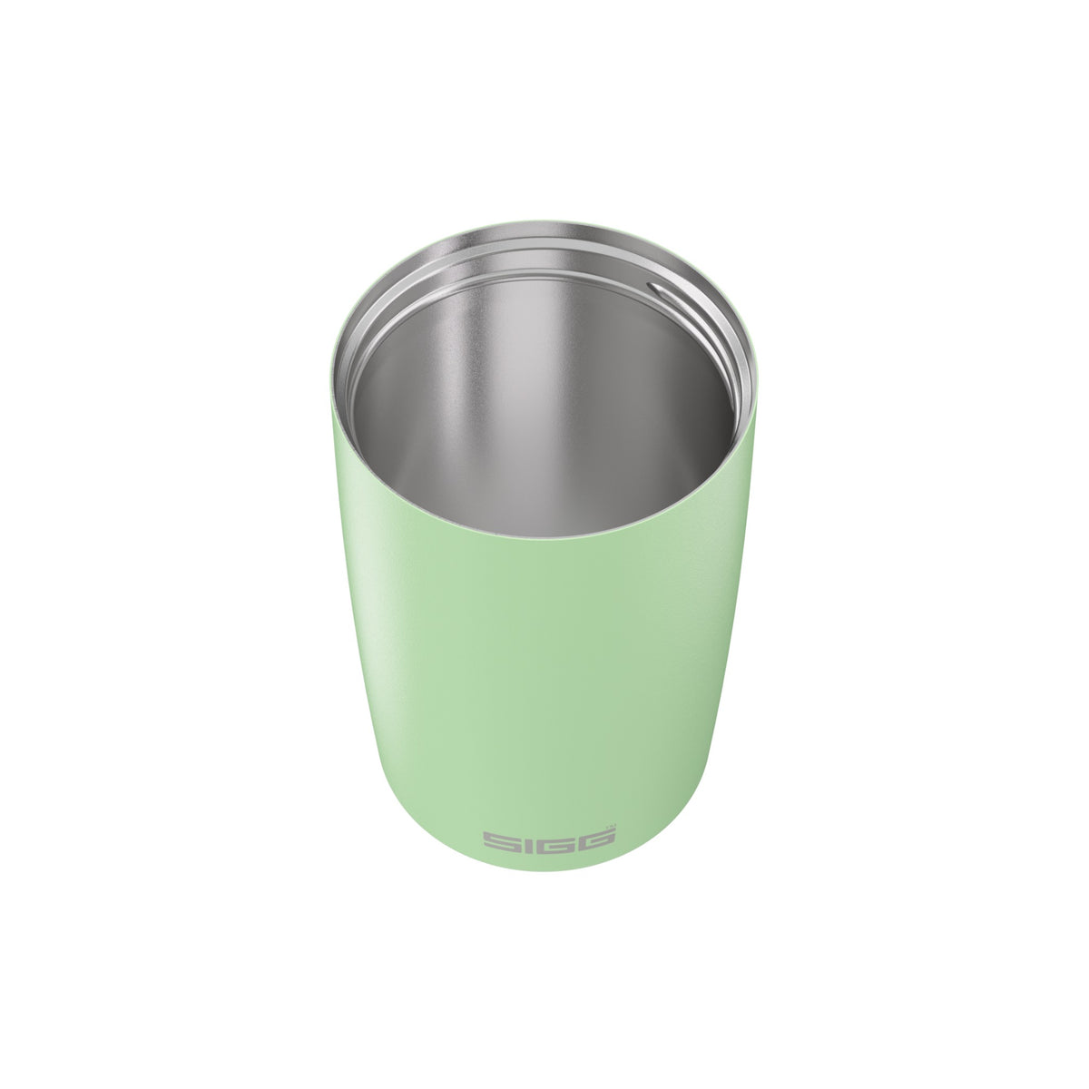 SIGG MIRACLE TERMOSMUKI MILKY GREEN TOUCH 0,27 l, korkki avattuna