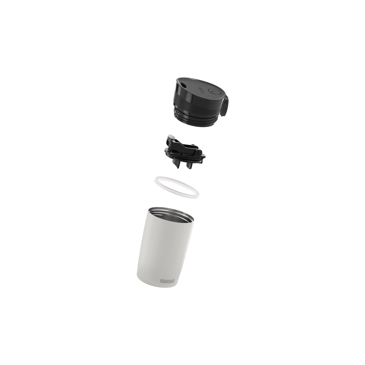 SIGG MIRACLE TERMOSMUKI WHITE TOUCH 0,27 l, osiin purettuna