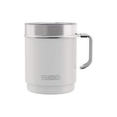 SIGG TRAVEL MUG termosmuki 0,3 l hiekka, edestä, pullo täytettynä