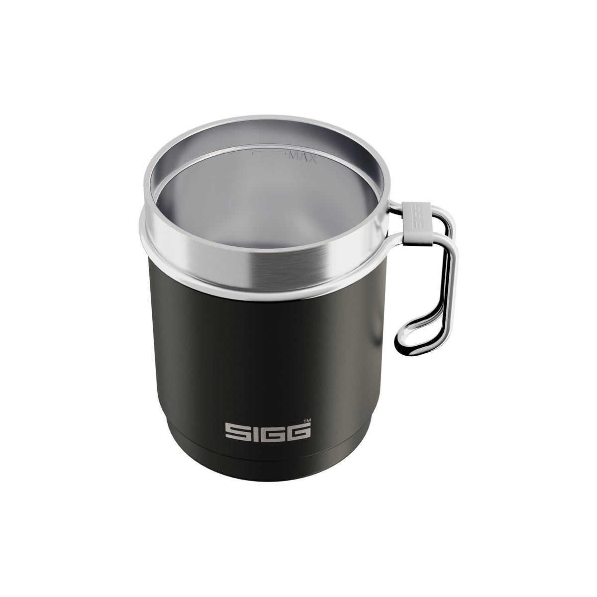 SIGG TRAVEL MUG termosmuki vihreä 0,3 l, korkki avattuna