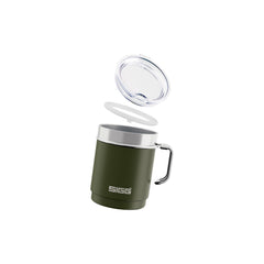 SIGG TRAVEL MUG 0,3 l Termosmuki musta, osiin purettuna