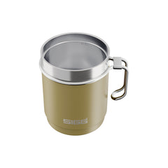 SIGG TRAVEL MUG 0,3 l Termosmuki valkoinen, korkki avattuna