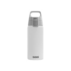 SIGG Shield Therm One termospullo White 0,5 l, edestä, pullo täytettynä
