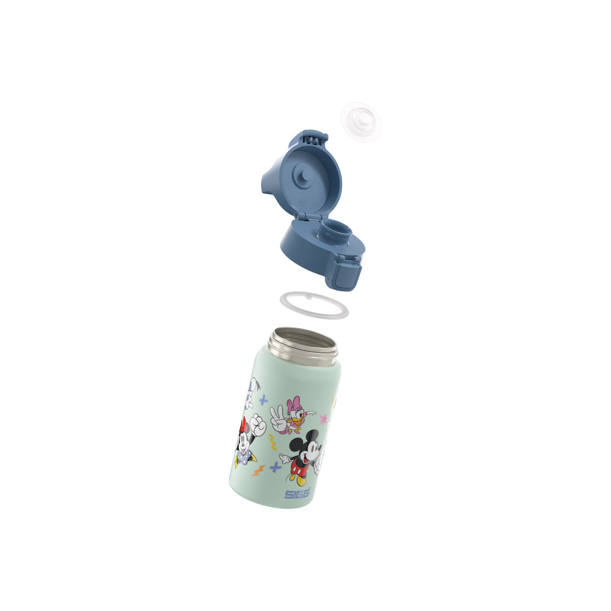 SIGG Shield One Mickey & Friends lastenpullo 0,5 l, osiin purettuna