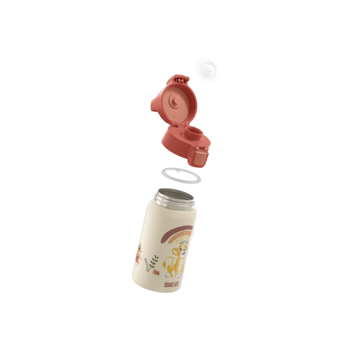 SIGG Shield One Lion King lastenpullo 0,5 l, osiin purettuna