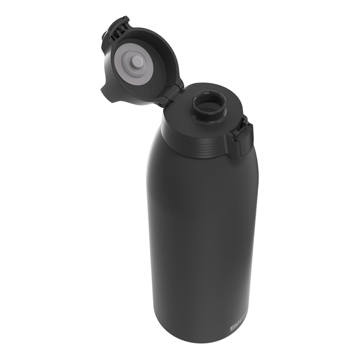 SIGG Shield Therm One Termospullo Black 1,5 l, korkki avattuna