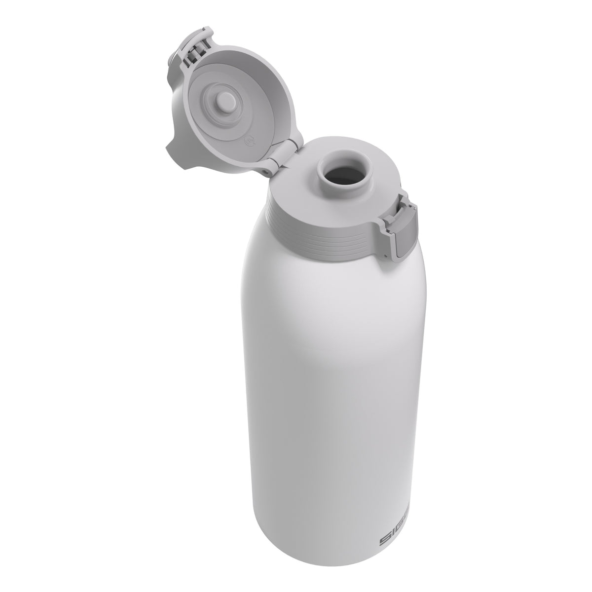 SIGG Shield Therm One termospullo White 1,5 l, korkki avattuna