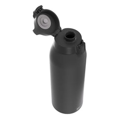 SIGG Shield One Black 1,5 l juomapullo, korkki avattuna