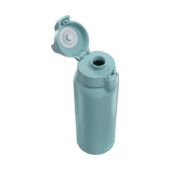 SIGG WMB ONE alumiini juomapullo Morning Blue 1,0 l, korkki avattuna