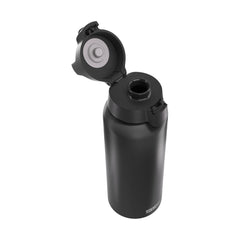 SIGG WMB ONE alumiini juomapullo Black 1,0 l, korkki avattuna