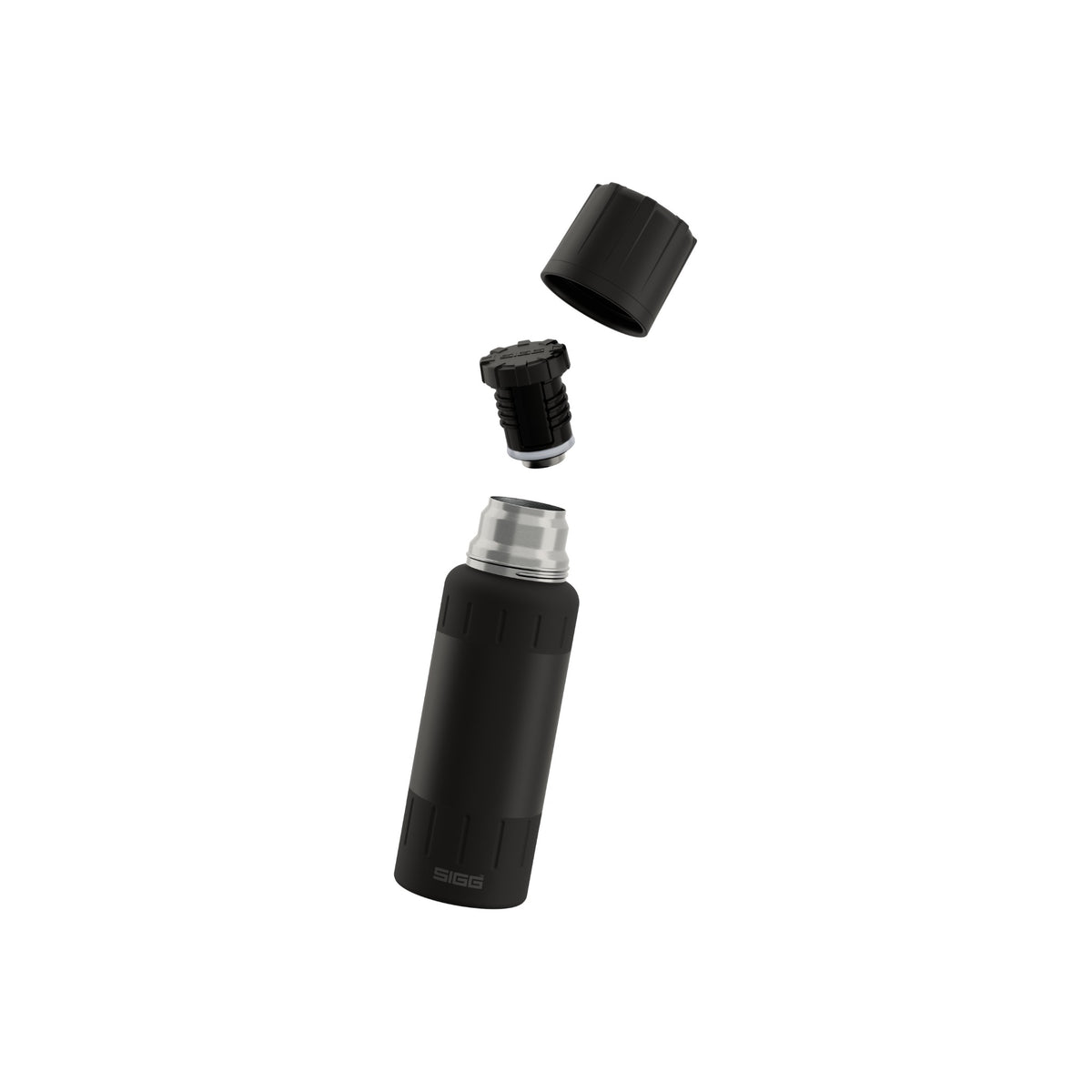SIGG Alpine Star termospullo Black 0,5 l, osiin purettuna
