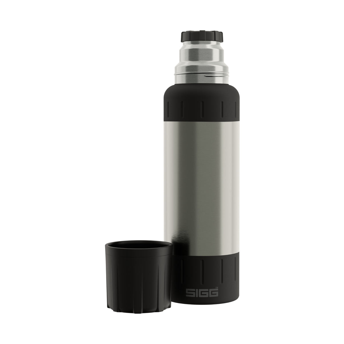 SIGG Alpine Star termospullo Brushed 1,0 l, korkki irrotettuna