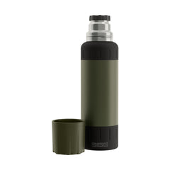 SIGG Alpine Star termospullo Roasted Green 1,0 l, korkki irrotettuna