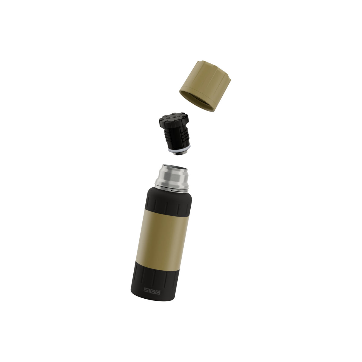 SIGG Alpine Star termospullo Caramel Sand 0,5 l, osiin purettuna