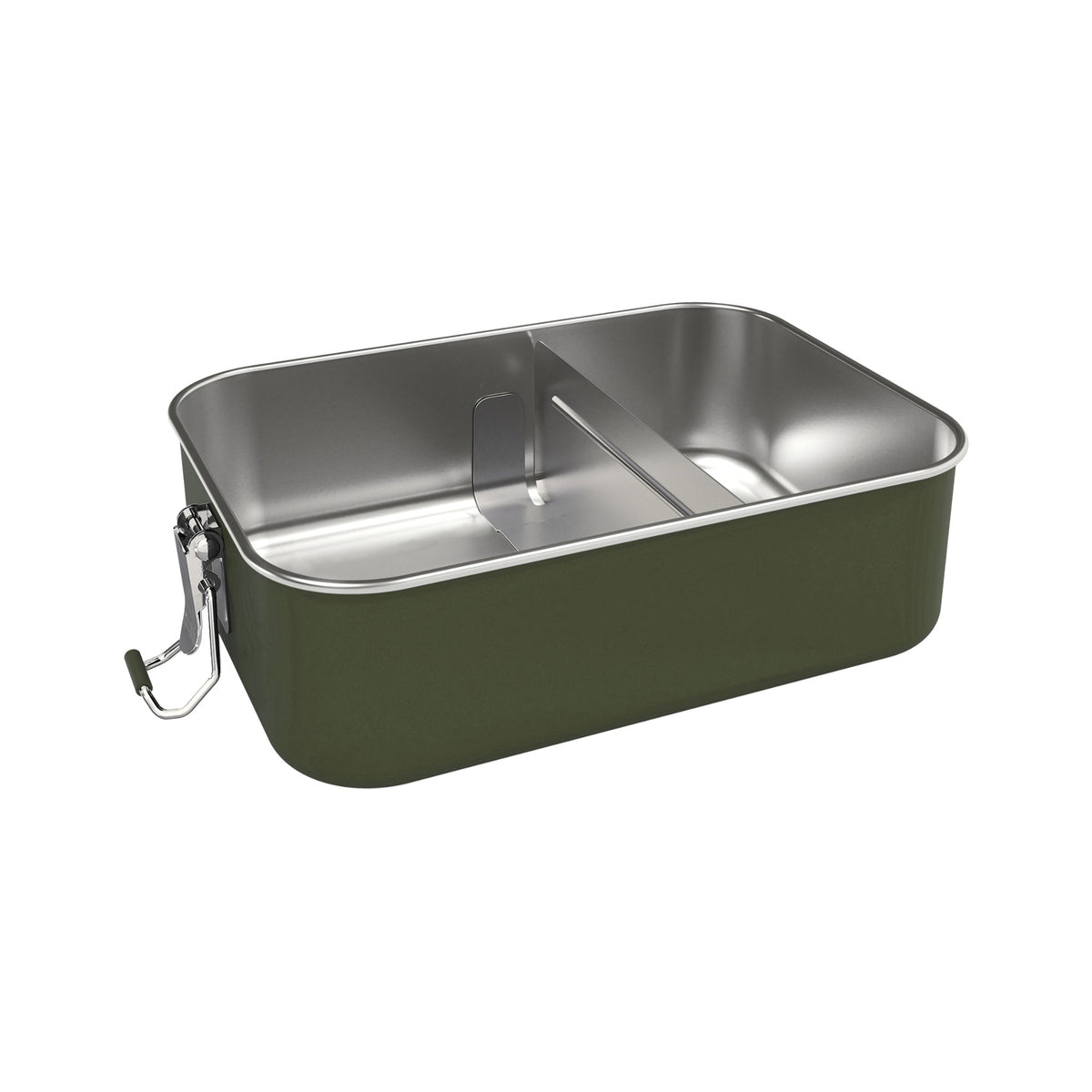 SIGG Gemstone Box eväsrasia Roasted Green, korkki avattuna