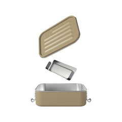SIGG Gemstone Box eväsrasia Caramel Sand, osiin purettuna