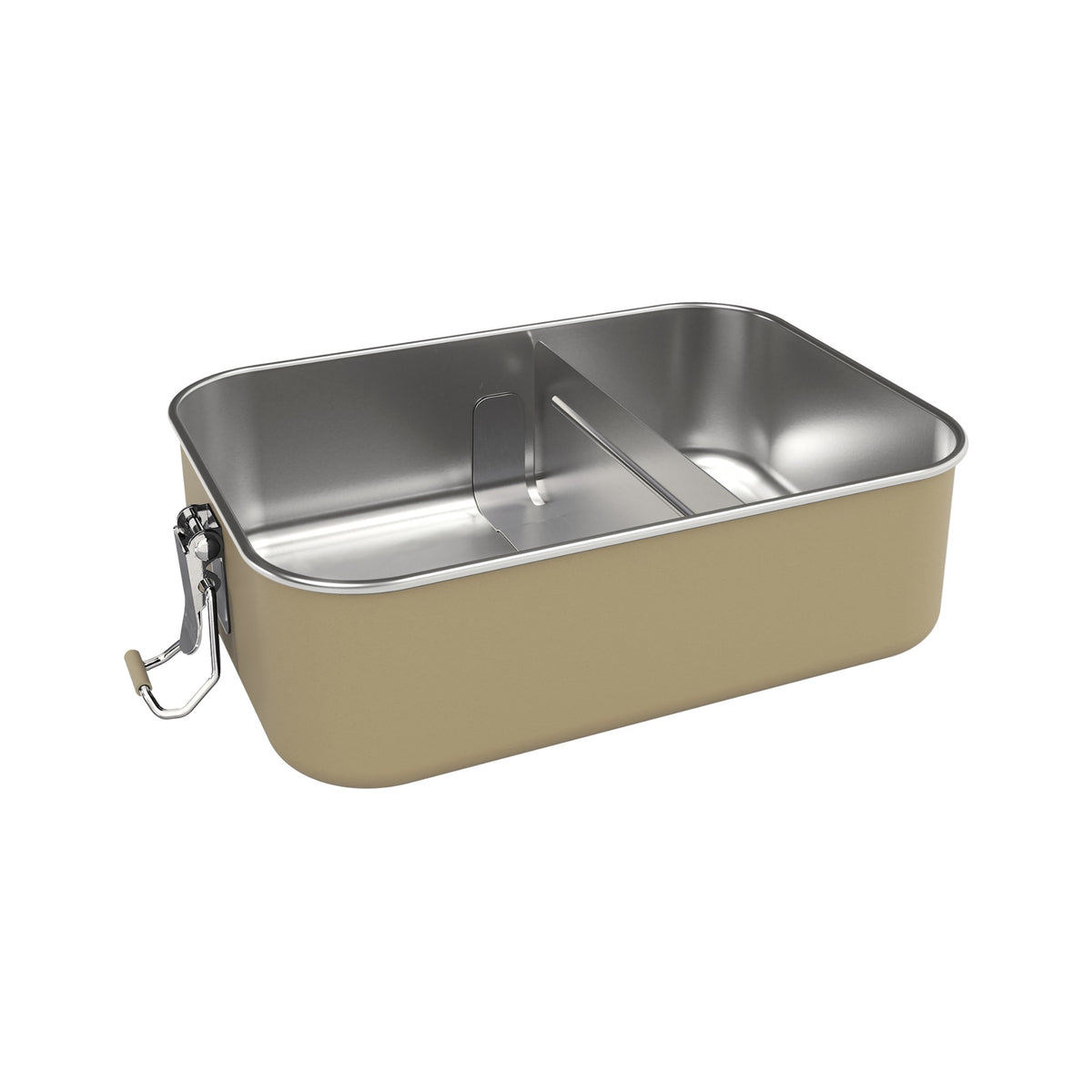 SIGG Gemstone Box eväsrasia Caramel Sand, korkki avattuna