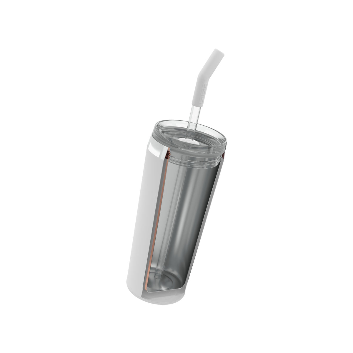 SIGG Helia White 0,6 l, juomapilli paikallaan