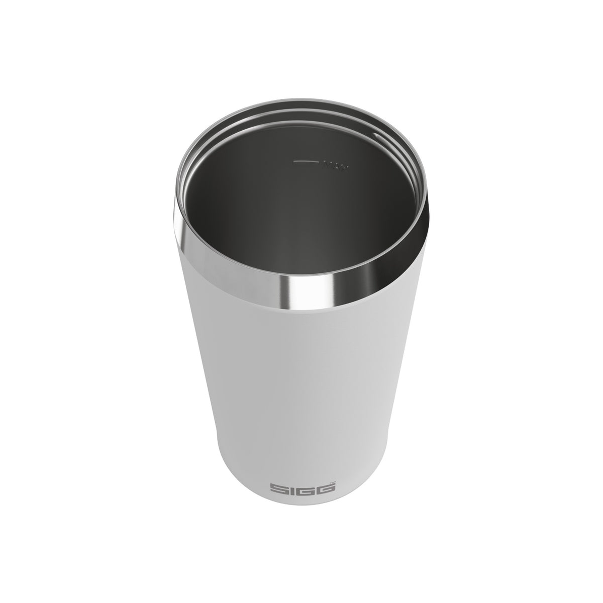 SIGG Helia White 0,45 l, ylhäältä kuvattuna