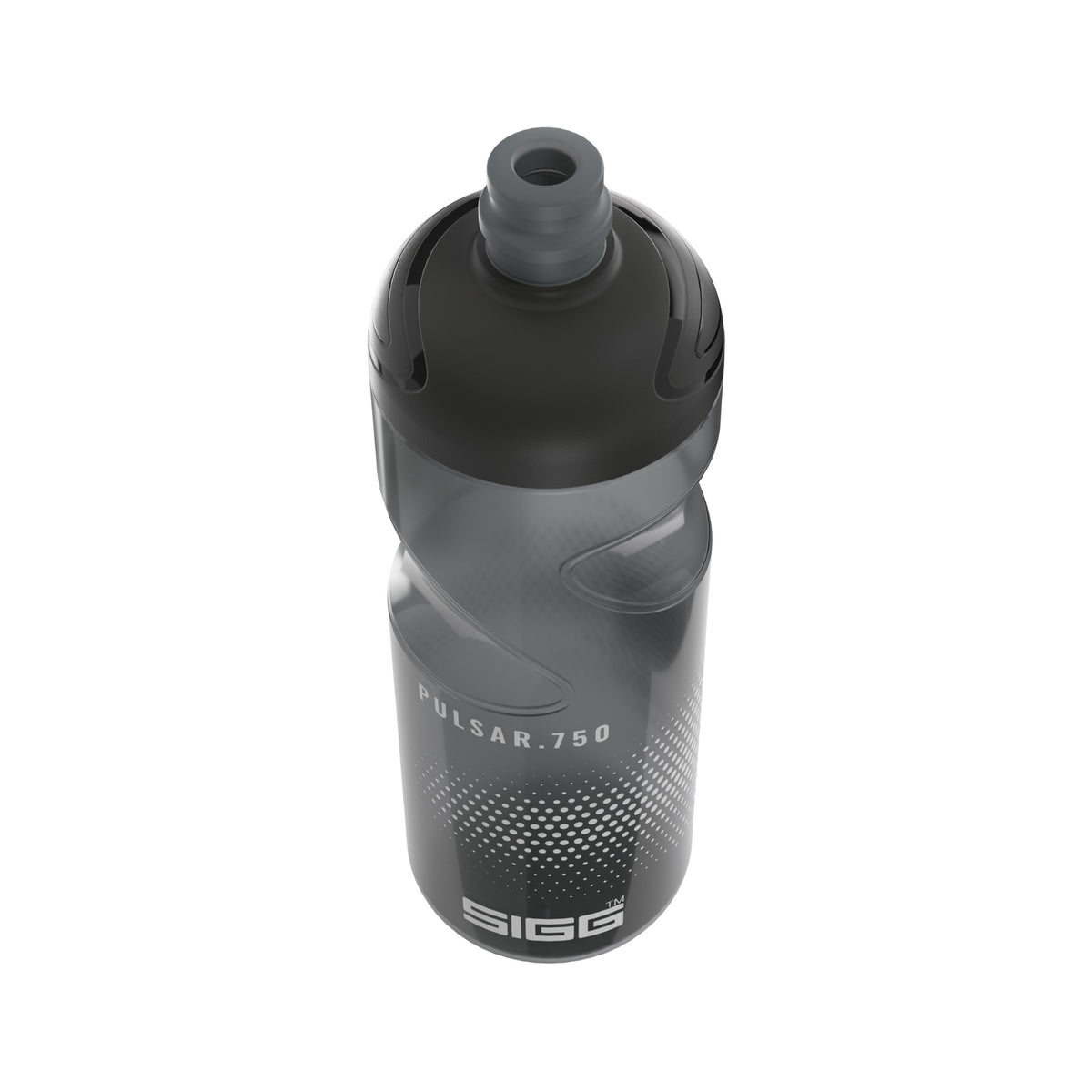 SIGG Pulsar Anthracite 0,75 l urheilupullo, korkki avattuna