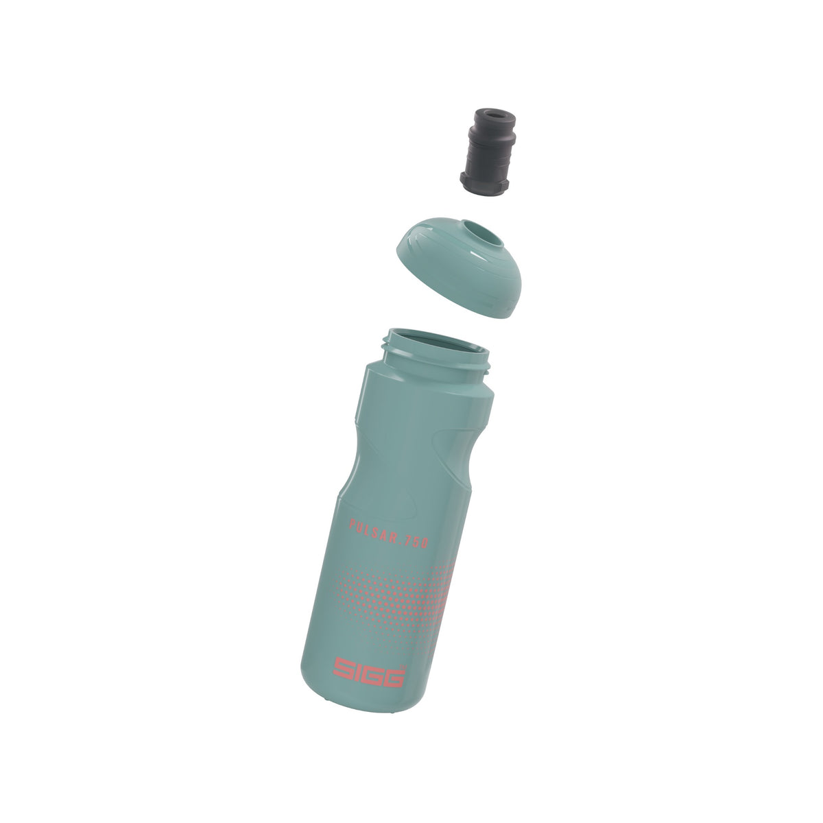 SIGG Pulsar Morning Blue 0,75 l urheilupullo, osiin purettuna
