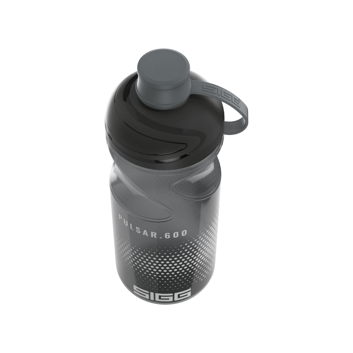 SIGG Pulsar Anthracite 0,6 l urheilupullo, korkin lähikuva
