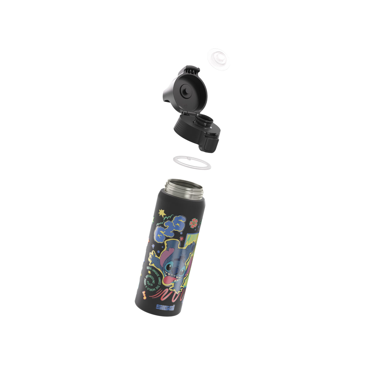 SIGG Shield One 626 Stitch 0,75 l juomapullo, osiin purettuna