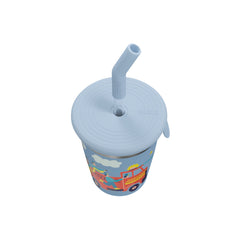 SIGG Kids Straw Cup - lasten pillimuki Pompier 0,35 l, korkin lähikuva