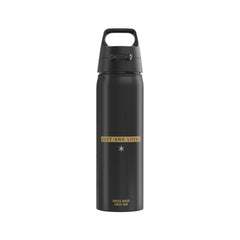 SIGG WMB ONE Hufflepuff 0,75 l alumiinipullo, takaa, pullo täytettynä