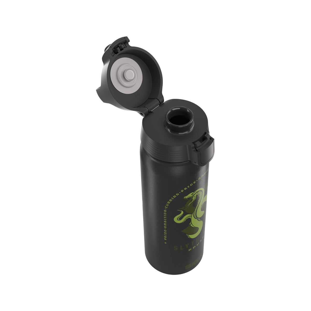 SIGG WMB ONE Slytherin alumiinipullo 0,75 l, korkki avattuna