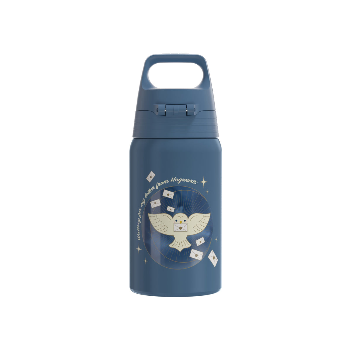 SIGG Shield ONE Hedwig 0,5 l, takaa, pullo täytettynä