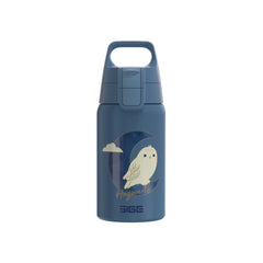 SIGG Shield ONE Hedwig 0,5 l, edestä, pullo täytettynä
