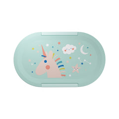 SIGG LUMO Kids Lunchbox, edestä, pullo täytettynä
