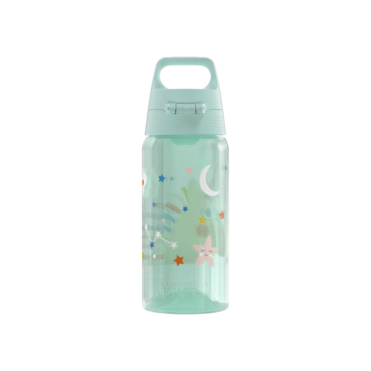 SIGG Viva One Unistars 0,5 l lasten juomapullo, takaa, pullo täytettynä