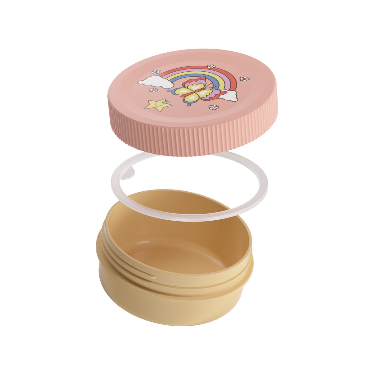 SIGG LUMO Snackbox Rainbow, osiin purettuna