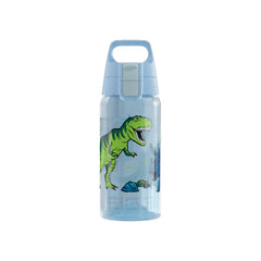 SIGG VIVA ONE LASTENPULLO DINOSAURS 0,5 l, edestä, pullo täytettynä