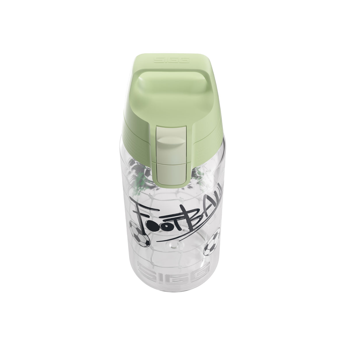 SIGG VIVA ONE FOOTBALL SPLASH LASTEN JUOMAPULLO 0,5 l, korkin lähikuva