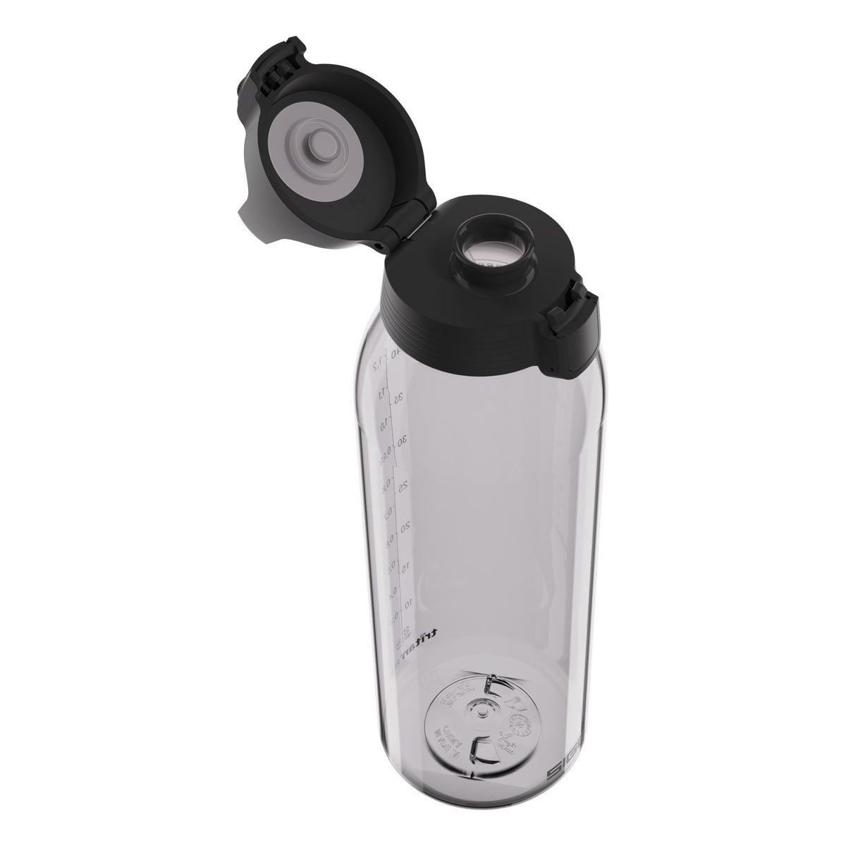 SIGG TOTAL COLOR ONE JUOMAPULLO - TRANSPARENT 1,5 l, korkki avattuna