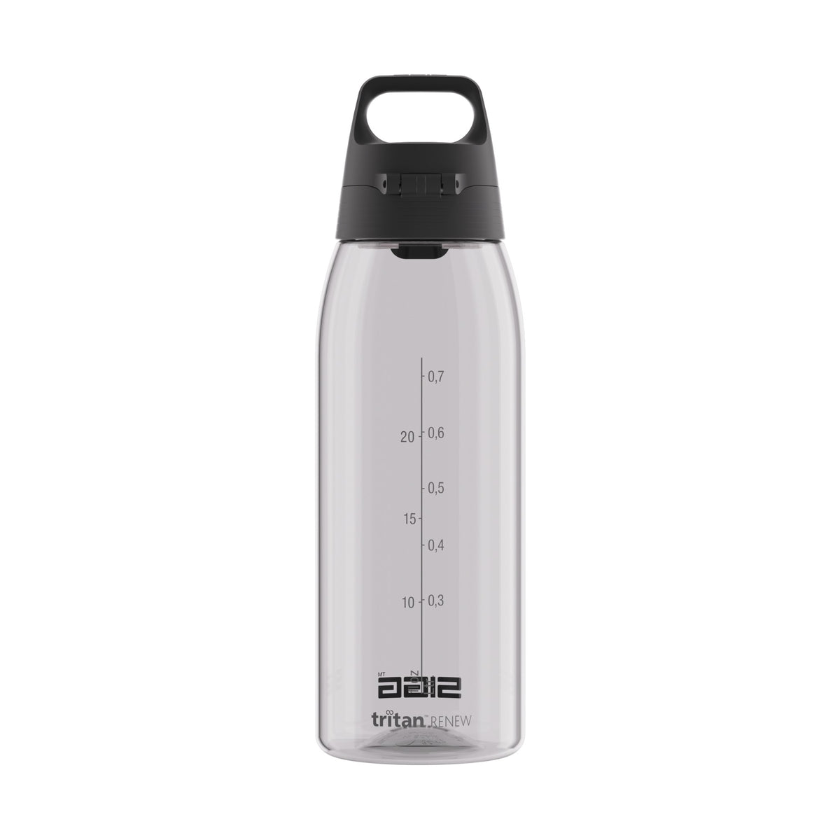 SIGG TOTAL COLOR ONE JUOMAPULLO - TRANSPARENT 1,0 l, takaa, pullo täytettynä
