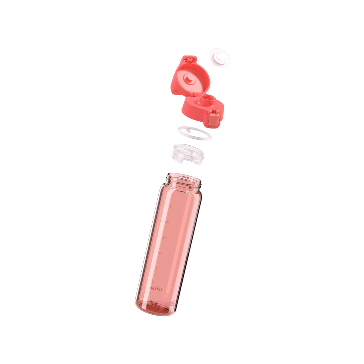 SIGG TOTAL COLOR ONE JUOMAPULLO - WATERMELON 0,75 l, osiin purettuna