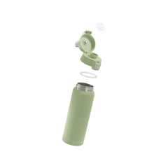 SIGG Shield One Eco Green teräksinen juomapullo 0,75 l, osiin purettuna