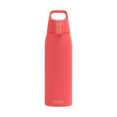 SIGG Shield One teräksinen juomapullo Watermelon 1,0 l, edestä, pullo täytettynä