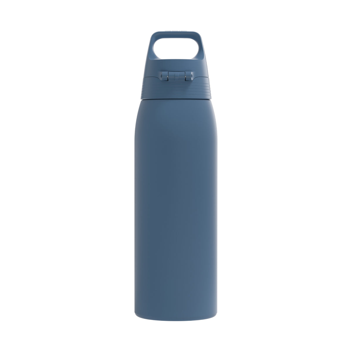 SIGG Shield One teräksinen juomapullo Deep Blue 1,0 l, takaa, pullo täytettynä