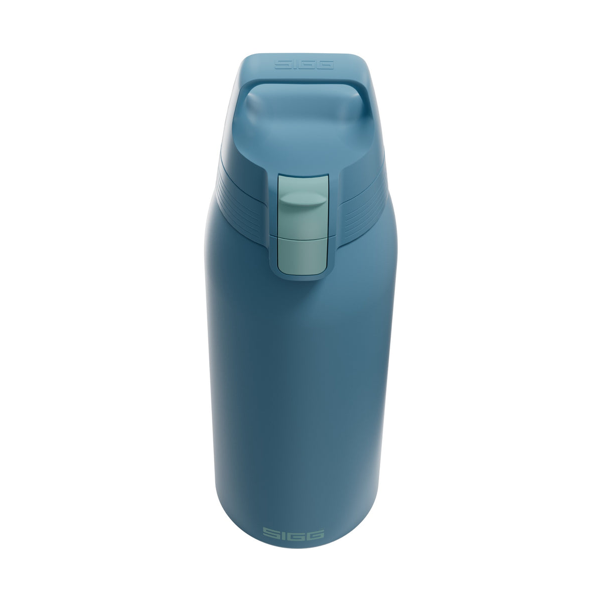 SIGG Shield One teräksinen juomapullo Blue Puya 1,0 l, korkin lähikuva