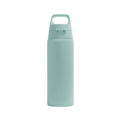 SIGG Shield One teräksinen juomapullo Milky Blue 0,75 l, takaa, pullo täytettynä