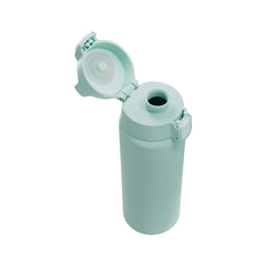 SIGG Shield One teräksinen juomapullo Milky Blue 0,75 l, korkki avattuna